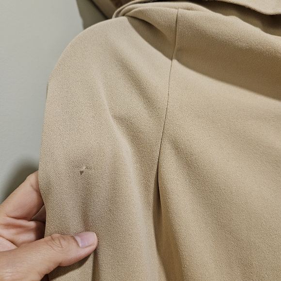 Boohoo Curve Plus Size Creme with Belt Trousers - Picture 15 of 17